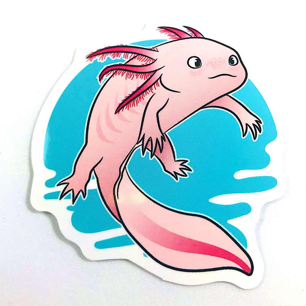 Axolotl Crazy Trending WaterProof Single Decor Accent Sticker